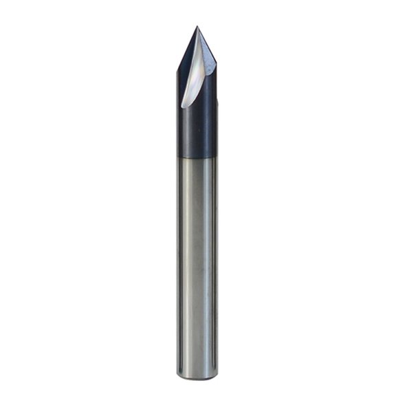 Upgraded Chamfer End Mill Tungsten Steel Router Bit 60 Degree 3 Flutes Chamfer End Mill for Machine Tools & Chamfering