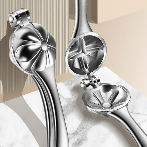 Upgraded Chestnut Cutter Aluminum Alloy Chestnut Peeler Portable Chestnut Opener Clip Chestnut With Crossing Cutter And Fluted Tray Ergonomical Chestnut Clip H