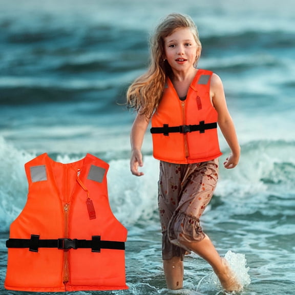Upgraded Child General Purpose Life Jacket 65 Pounds Maximum Bearing Capacity Elastic Belt Life Jackets For Kids 4-12 Years Old Boys Grils