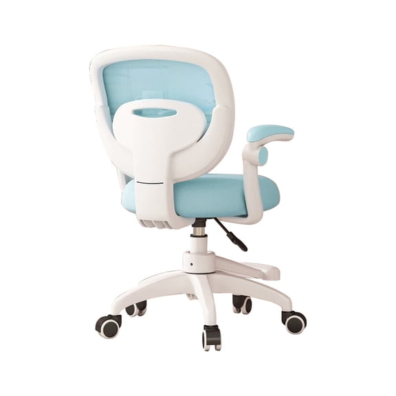 Upgraded Children Desk Chair with Flipped Armrest and Footrest, Height Adjustable Swivel Kids Computer Chair, Children Study Chair for Home, School and Library