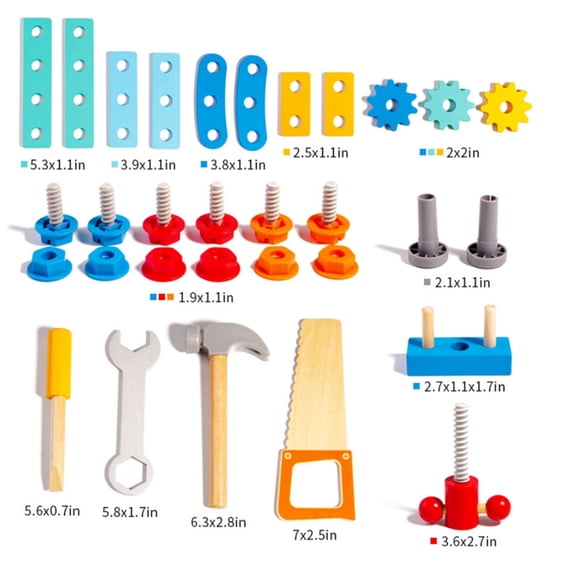 Upgraded Children's Early Education Disassembly And Assembly Tool Car Nut Car Screw Exercise Hands On Ability Puzzle Wooden Toy N