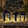 thumbnail image 1 of Upgraded Christmas Decorations,Set of 3 Christmas Lighted Gift Boxes LED Light up Present Ornament for Tree Indoor Outdoor Yard Holiday Door, 1 of 8