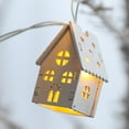 thumbnail image 1 of Upgraded Christmas House String Lights Wooden House Light String Decorations Holiday Decorations Christmas Ornaments U, 1 of 4