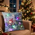 thumbnail image 1 of Upgraded Christmas LED Pillows Holiday Gifts LED Pillows That Can Flash Or Stay On Two Mode Switching Printed Sofa Pillows Cushions Pillowcases Q, 1 of 6