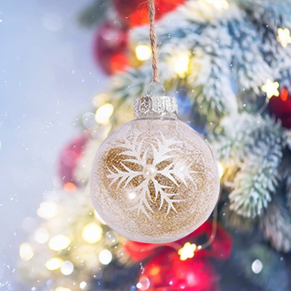 Upgraded Christmas Ornaments 9pcs Christmas Ornaments Set Multiple Styles Ornaments For Christmas Trees Also For Other Party Decoration