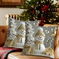 thumbnail image 1 of Upgraded Christmas Pillow Set Christmas Tree Reindeer Snowman Decorative Sofa Ambience Sense Of Decorative Linen Pillow A, 1 of 6