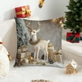 thumbnail image 1 of Upgraded Christmas Pillow Set Christmas Tree Reindeer Snowman Decorative Sofa Ambience Sense Of Decorative Linen Pillow B, 1 of 6