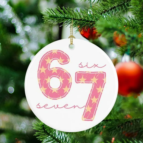 Upgraded Christmas Six And Sevens Theme Series Decorative Hanging Ornaments J