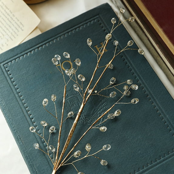 Upgraded Christmas Tree Decoration Pentagram Decoration Crystal Arrangement Crystal Branches For Christmas Tree Decoration Artificial Branches For Festive Decoration C