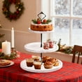 thumbnail image 1 of Upgraded Christmas Wooden Dessert Display Stand 3 Tier Cake Cupcake Stand Decorative Trays Rural Table Dessert Rack For Party Tea Break X, 1 of 6