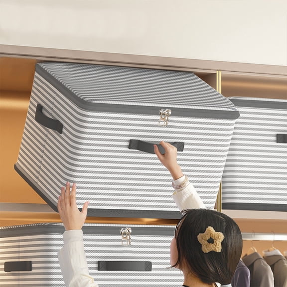 Upgraded Clothes Storage Bag Wardrobe Sorting Storage Box Portable Storage Bag Winter Cup Storage Box Indoor P