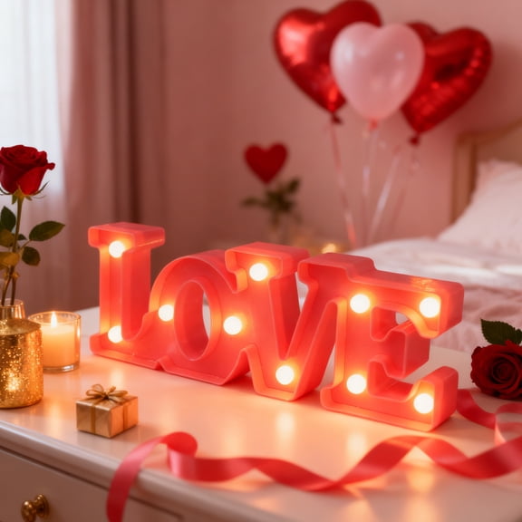 Upgraded Conjoined Letter Lights Party Decorations G