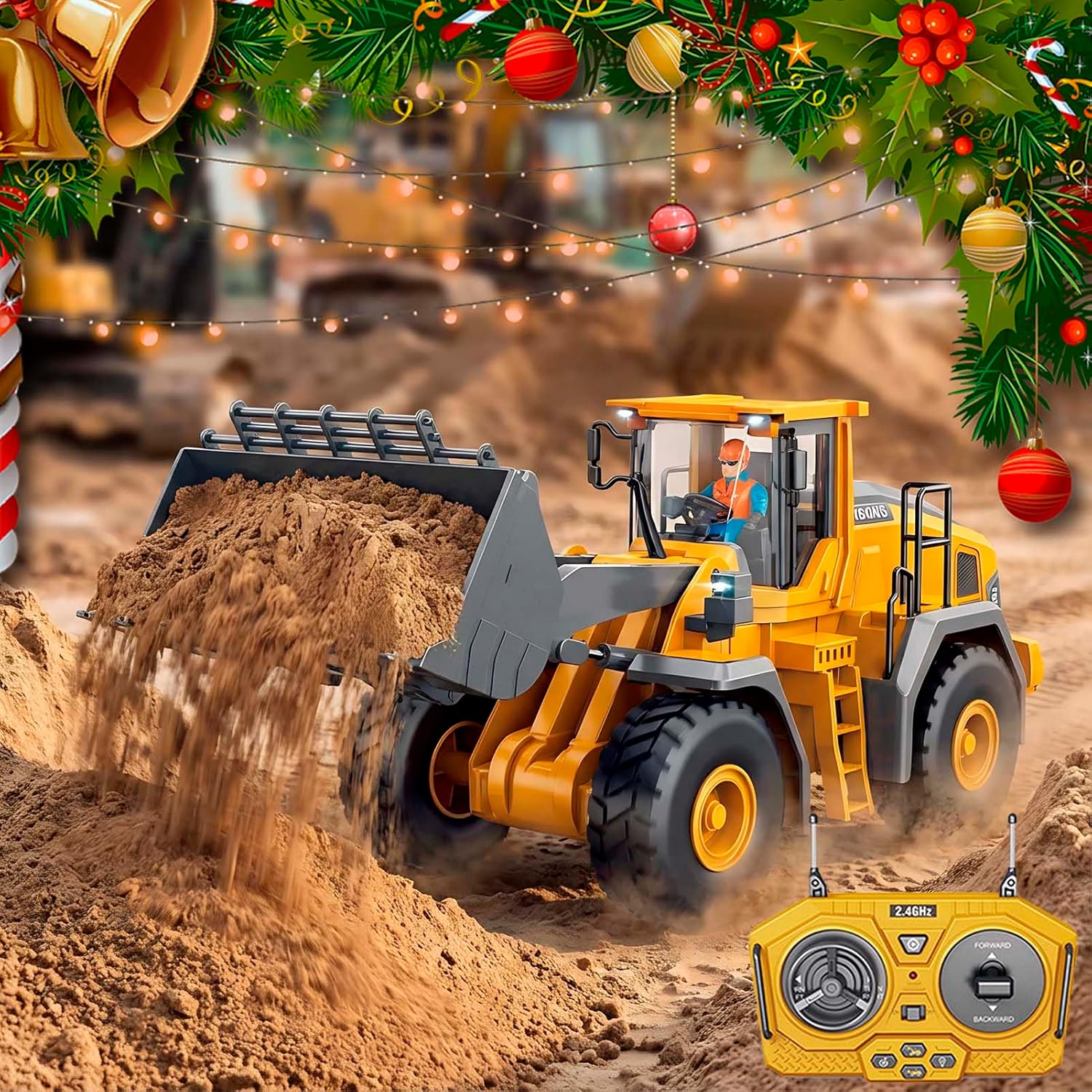 Upgraded Construction Rc Set of 4, Command The Site, Conquer The Dirt ...