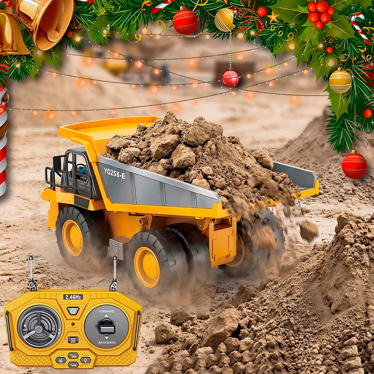 Upgraded Construction Rc Set of 4, Command The Site, Conquer The Dirt ...
