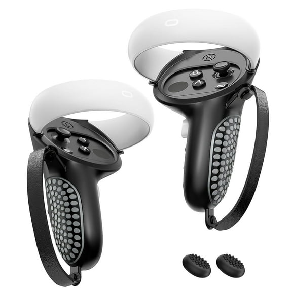 AGOISET Upgraded Controller Grips for Meta Quest 2 VR Oculus Touch Controllers Protector with Joystick Covers 1Pair