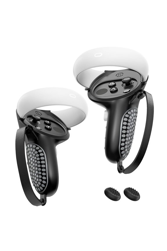 Upgraded Controller Grips for Meta Quest 2 VR Oculus Touch Controllers Protector with Joystick Covers 1Pair