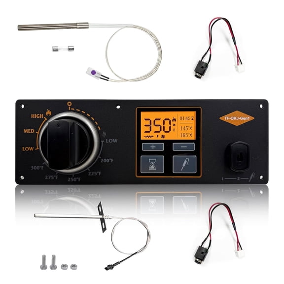 Upgraded Controller Kit for Gen 1 Rider Pellet Grills, 650F High-Temp Searing Mode, Includes RTD Probe & Igniter