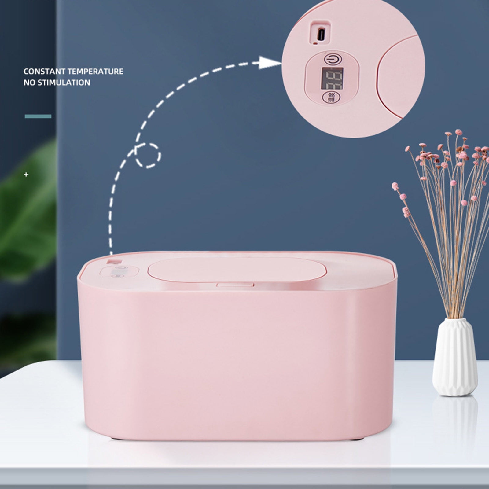 Upgraded Convenient Portable Wet Towel Heater With Temperature Controlled Wet Towel Dispenser Box 40-60 Wide Range Multistage Adjustment P