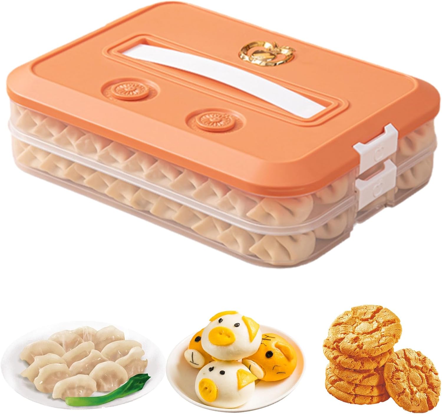 Upgraded Cookie Storage Containers Airtight With Lids,2/4-Non-Stick ...