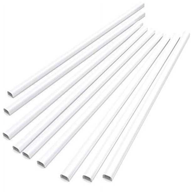 Cord Hider, 142in Mini Wire Cable Cover, PVC Cable Concealer Channel