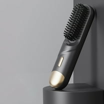 Upgraded Cordless Hair Straightener Brush Heated Styling Tool with 4 Temperature Settings Type C Charging Travel Friendly for All Hair Types Detangling Smoothing