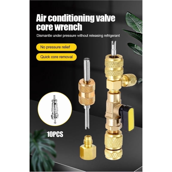 Upgraded Core Remover Installer Tool Core Remover Size 1/4-5/16 Port Core Removal Installer For Refrigeration Air Conditioning Line Repair Tools