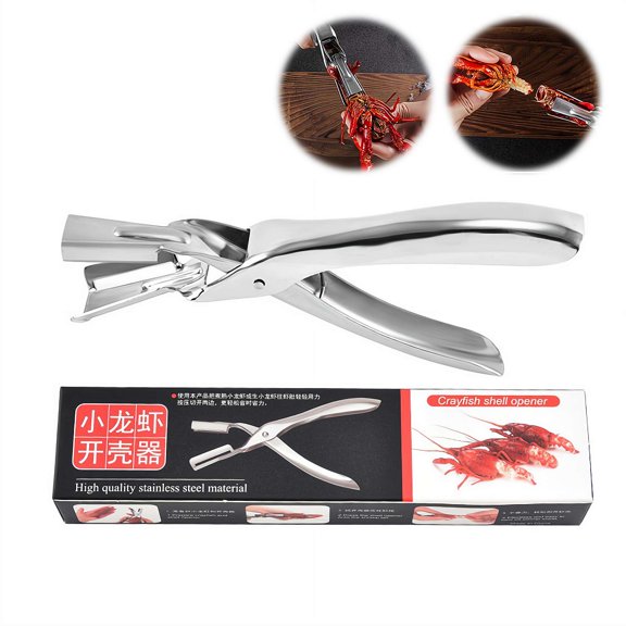 Upgraded Crawfish Peeler, Stainless Steel Crawfish Sheller Tool,Crayfish Shelling Device Shrimp Tails Peeler Seafood Tools, Crayfish Shelling Device Seafood Tool for Kitchen Restaurant
