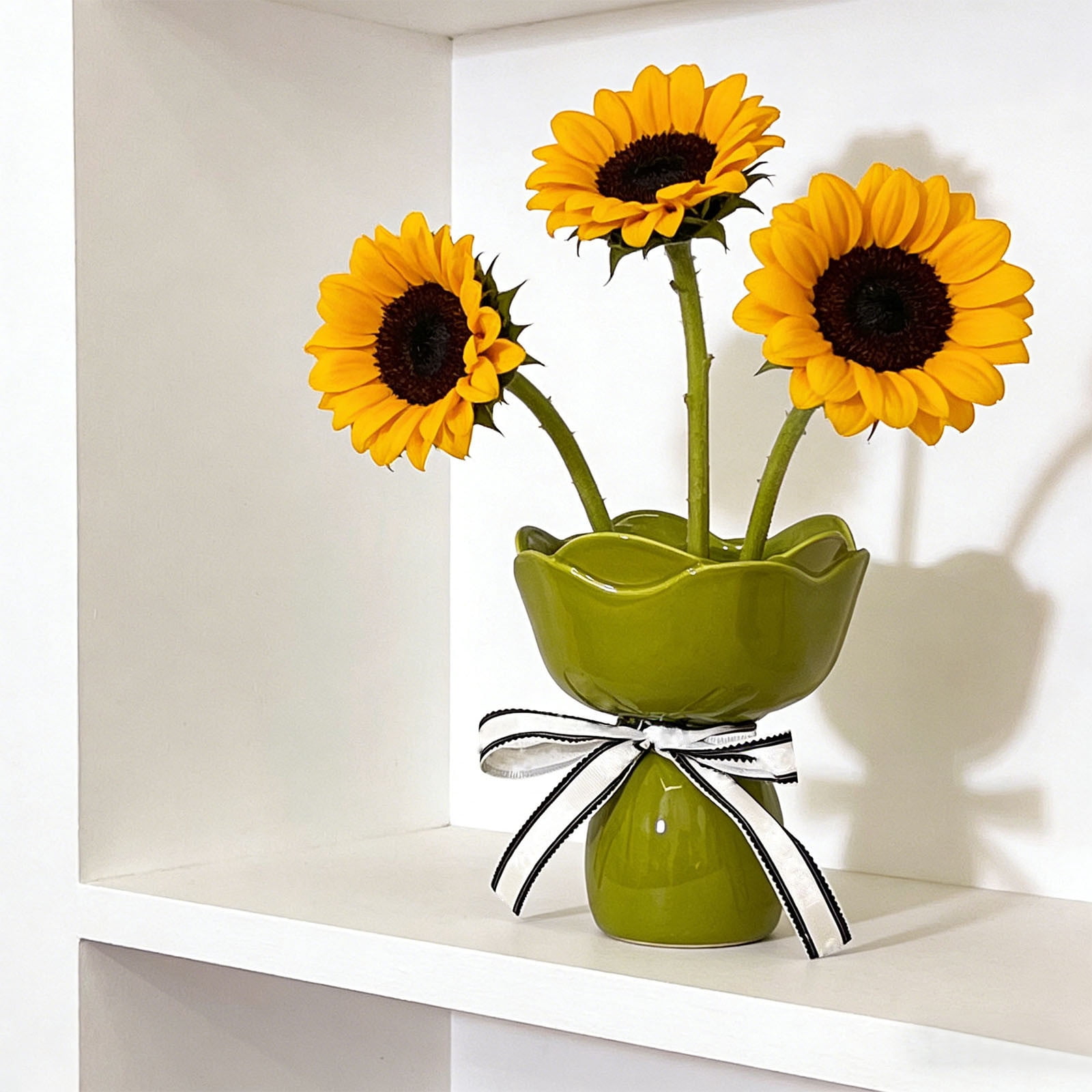Upgraded Creative Luxury Ceramic Vase Elegant Hand-Tied Bouquet Designs ...