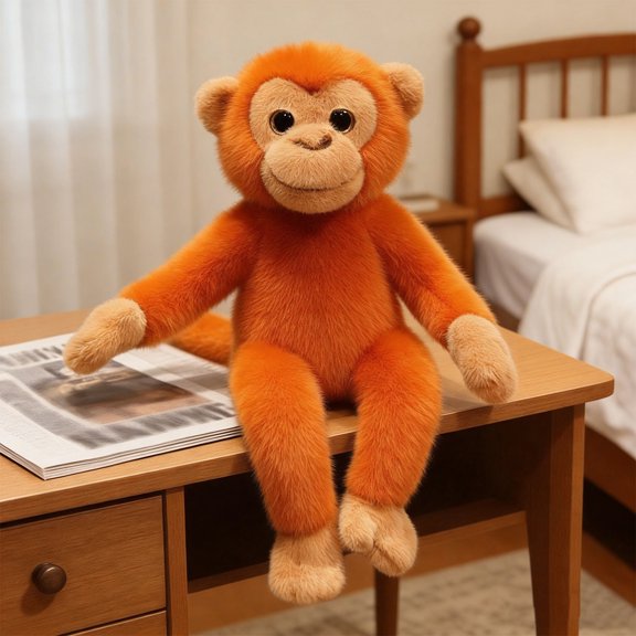Upgraded Cuddly Orangutan Stuffed Set For Kids Gift For Boys And Girls Soft Plush Toy For Play And Comfort Adorable Design O