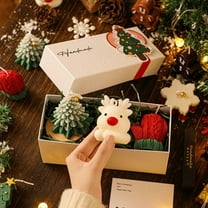 Upgraded Cute Christmas Scented Candle Gift Set F