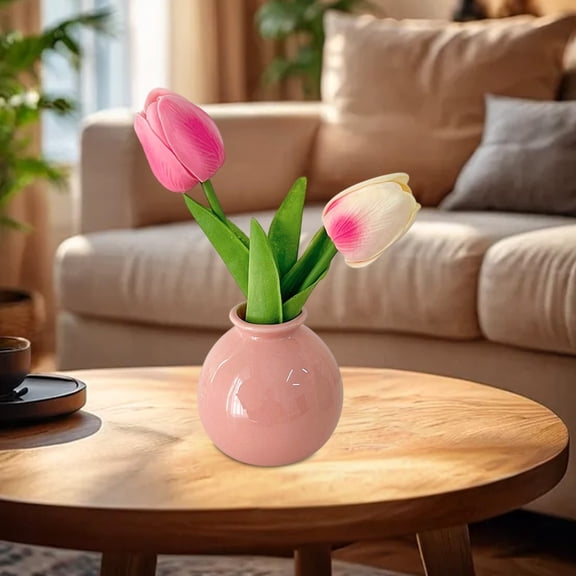 Upgraded Cute Scandinavian Style Simples Ceramic Vase Living Room Desktop Dining Table Entryway Home Decorative Ornaments C