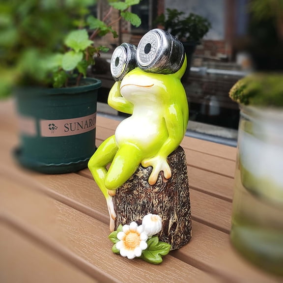 Upgraded Cute Simulation Of Resin Crafts Outdoor Solar Lights Courtyard Lights Decorations Garden Decorations K