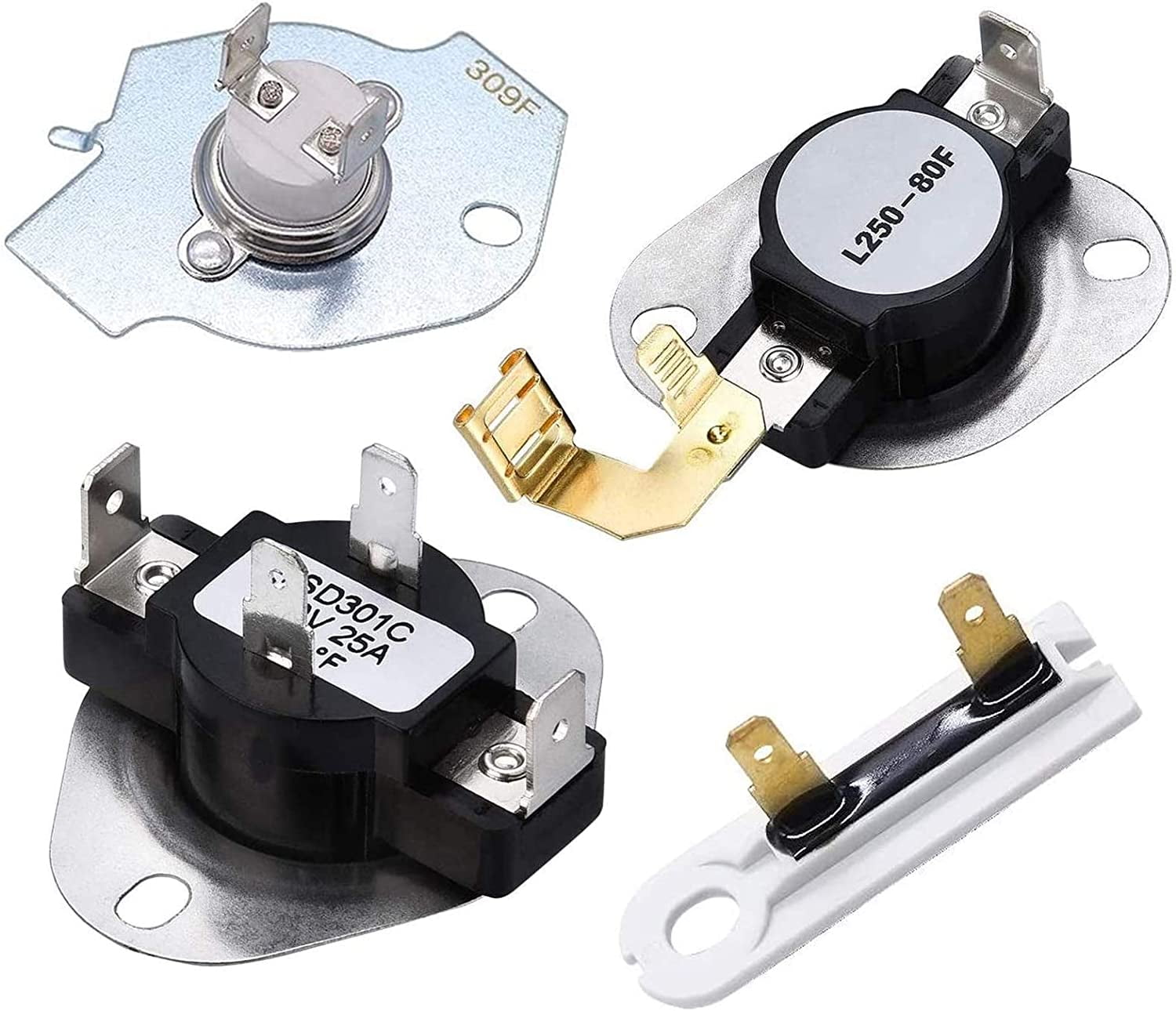 Upgraded Cycling Thermostat & Dryer Thermal Fuse High Limit Thermostat