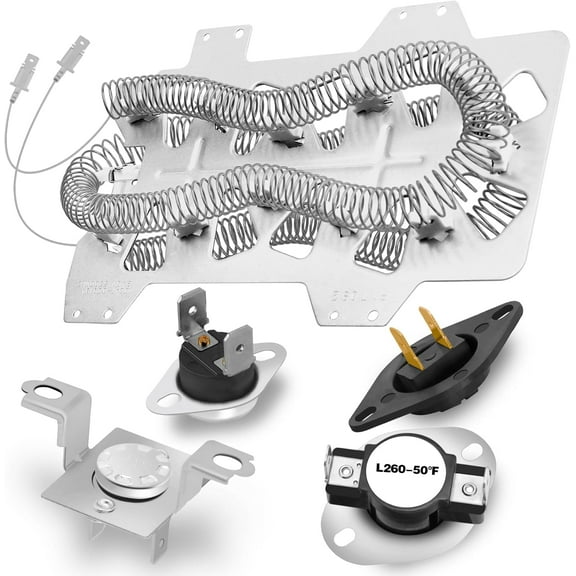 UpgradedDC47-00019A Dryer Heating Element for Samsung DV45H7000EW/A2 DVE50R5200W/A3 DV40J3000EW/A2 DV42H5000EW/A3 DVE50M7450W/A3 DV42H5200EW/A3 DV48H7400EW/A2 DVE50R5400V/A3 DV42H5200EP/A3
