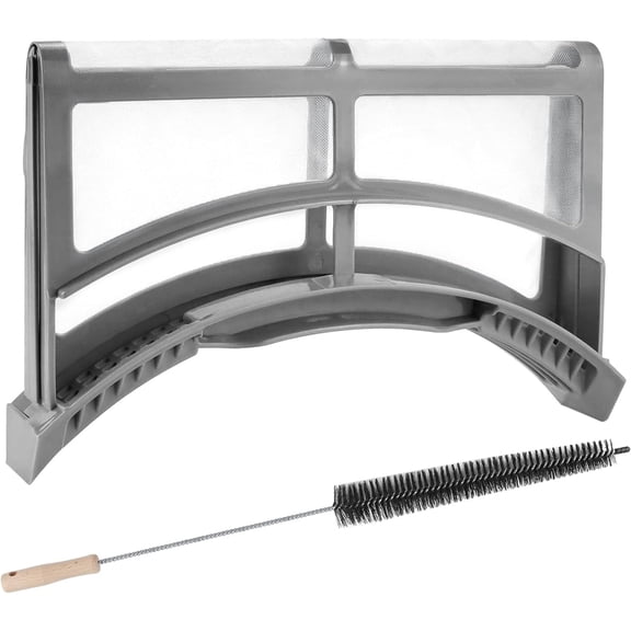 DC61-02595A Dryer Lint Filter for Samsung Dryer, Upgraded Stainless Steel Screen with Cleaning Brush, Replaces AP4578777 EAP4206799