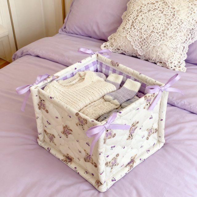 Upgraded Desktop Storage Basket Snack And Sundries Storage Basket Cosmetic Organizer Bag W