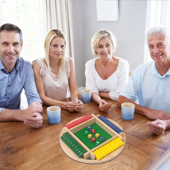 Upgraded Digital Four-Sided Card Flipping Table Game Drinking Game Props Party Casual Game B