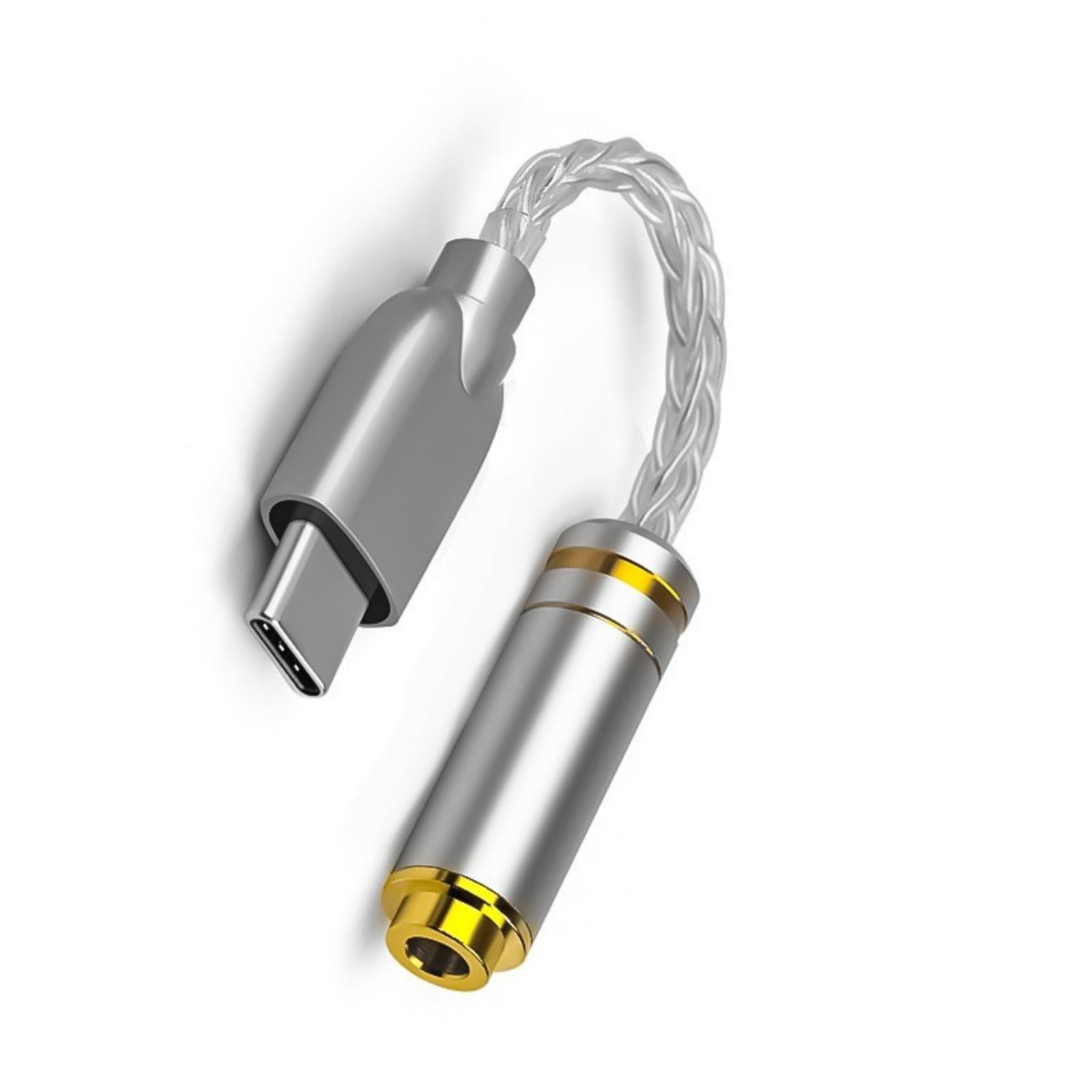 Upgraded Digital Sound Amplifiers ALC5686 Chip Type C to 3.5mm/2.5mm/4.4mm Adapter 32Bit/384kHz Headphone Adapter