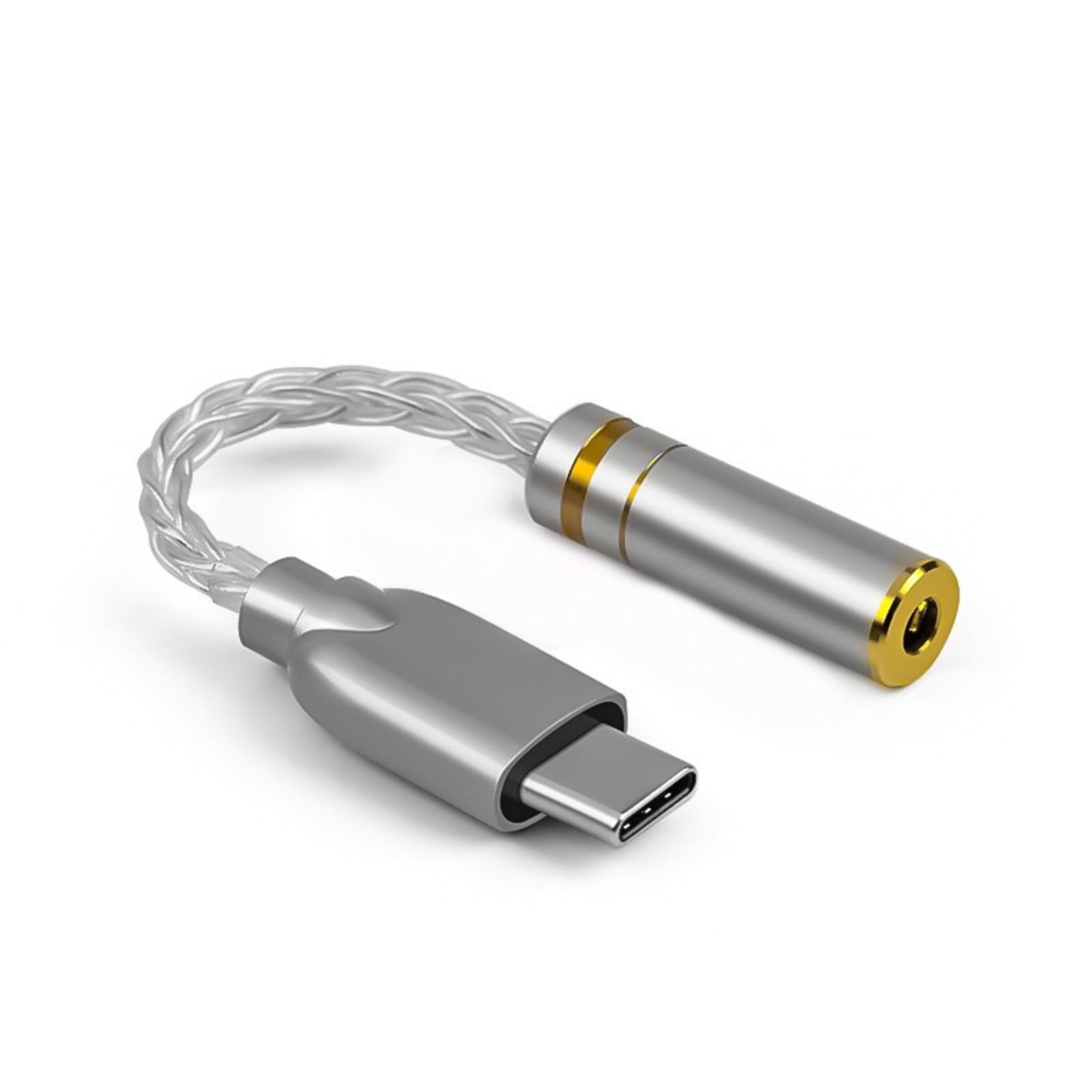 Upgraded Digital Sound Amplifiers ALC5686 Chip Type C to 3.5mm/2.5mm/4.4mm Adapter 32Bit/384kHz Headphone Adapter