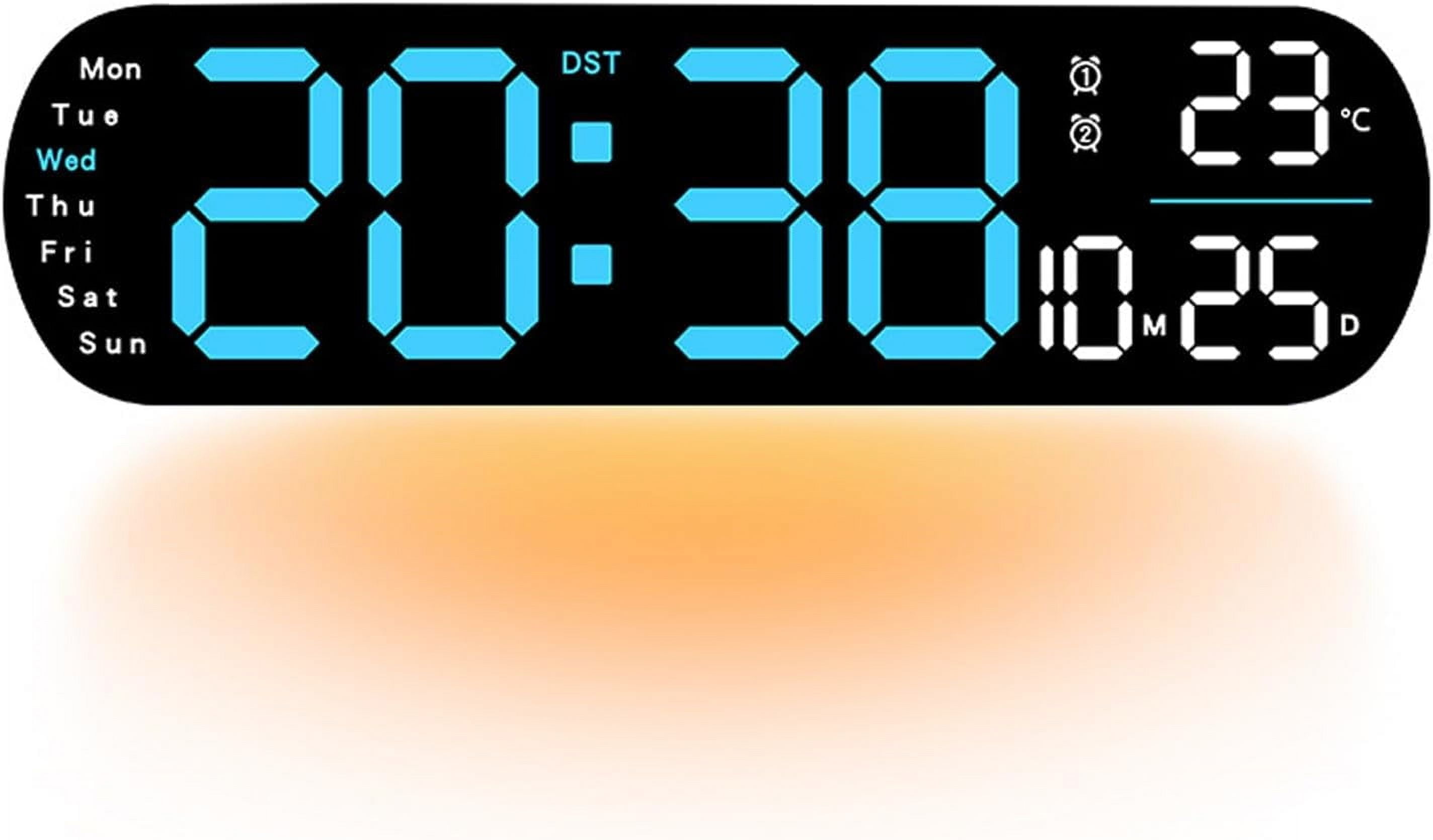 Upgraded Digital Wall Clock Large Display, Large Digital Wall Clock ...