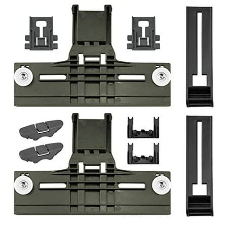 Upgraded Dishwasher Top Rack Adjuster Set - W10350375 Compatible Parts For