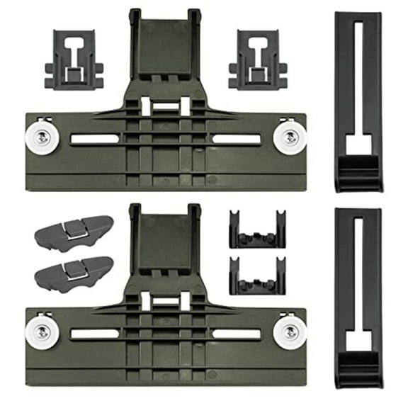 Upgraded Dishwasher Top Rack Adjuster Set - W10350375 Compatible Parts For