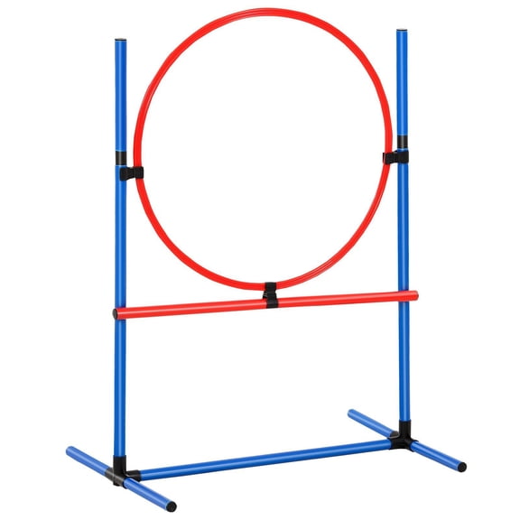 Upgraded Dog Agility Set  7 PCS w/ 2 Tunnels, Jump Hurdles & Ring for Small/Large Dogs