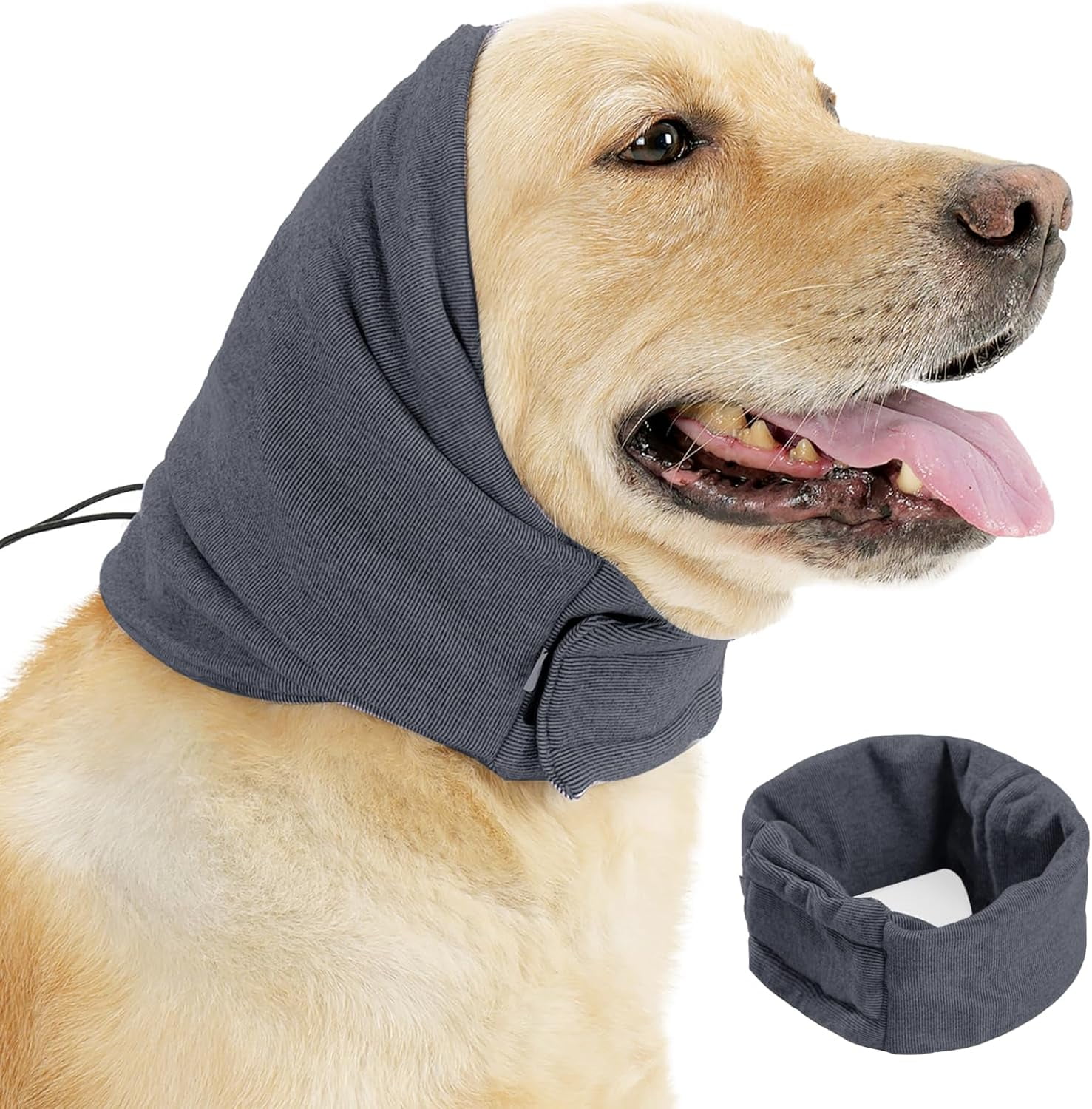 IECOii Beruhigungs Haube Für Hunde - Lärm Schutz Ohrenabdeckung