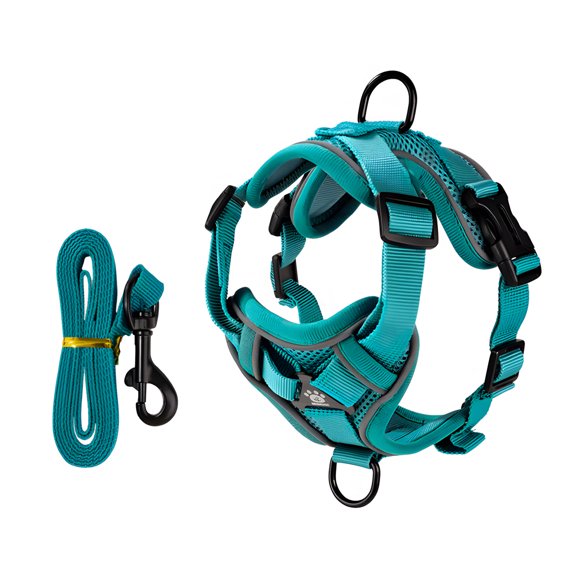 Upgraded Double Partial Meditative Pet Harness Strengthened Observability Security Ventilated Net for Shadowy Conditions
