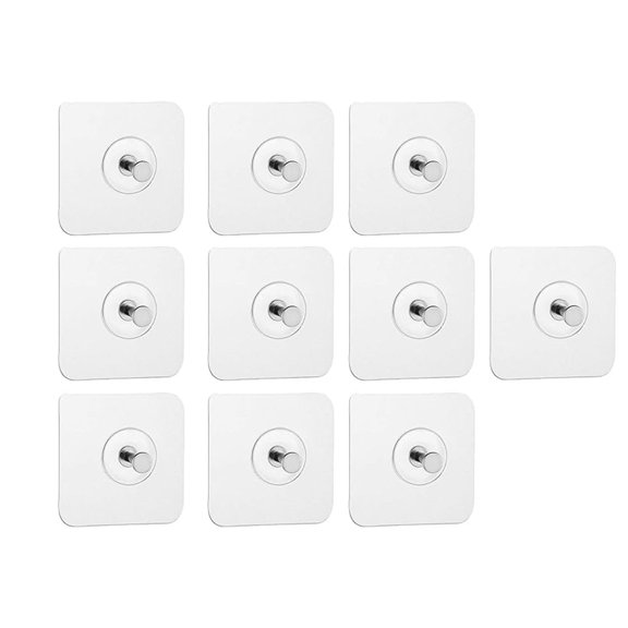 Upgraded Drill Free Adhesive Hooks, Reusable Adhesive Wall Mount Screw Hooks, Picture Hangers Without Nails, Nail Free Wall Hangers, Seamless Screws for Wall Mount,Kitchen,Bathroom,Home (20 Packs)