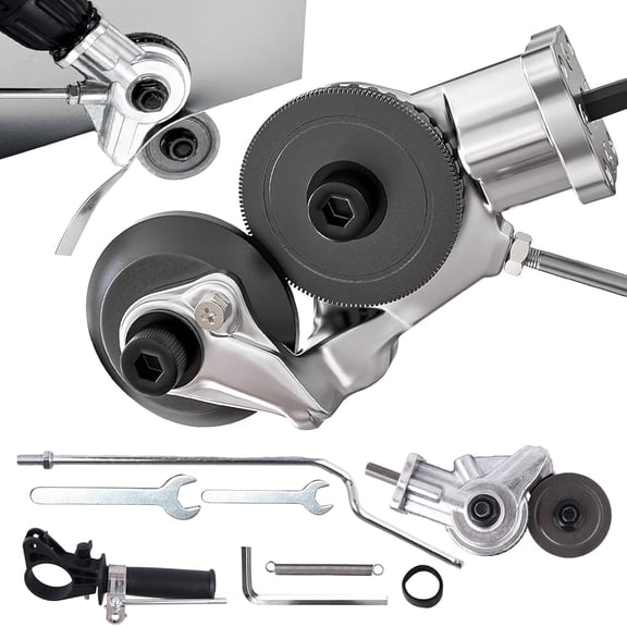 Upgraded  Drill Plate ,  Nibbler Drill Attachment,Sheet   Tool with  for  Various Metals Materials Such As ,,Copper,Iron