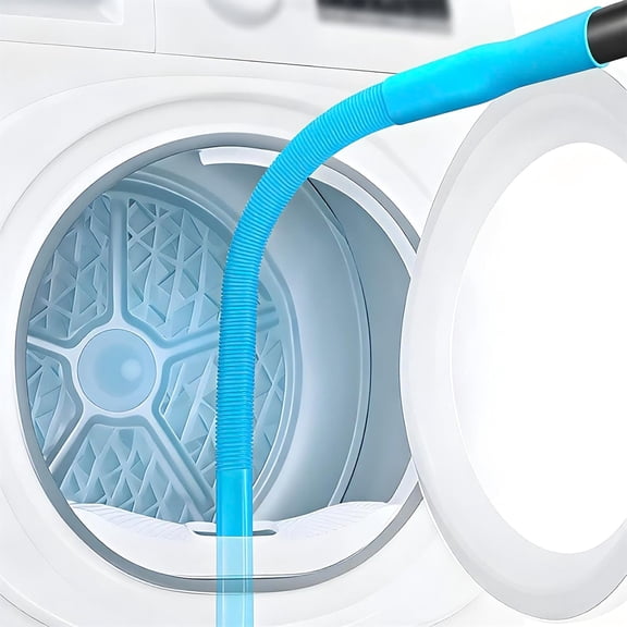 Upgraded Dryer Lint Vent Cleaner Kit: Flexible Vacuum Hose Attachment for Removal