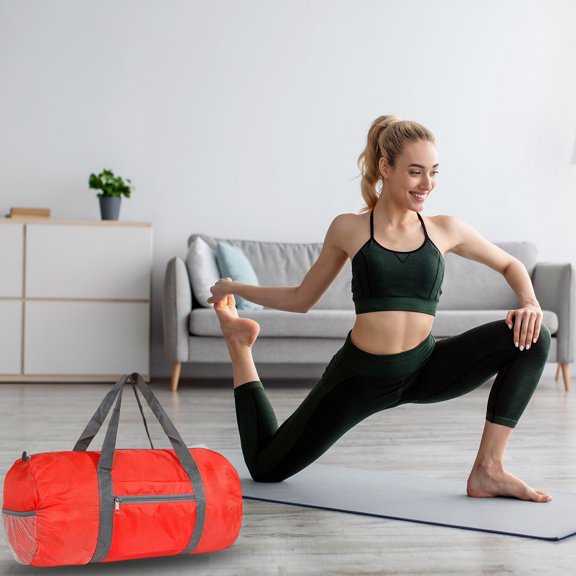 Upgraded Duffel Bag Foldable Gym Bag Portable Sports Gym Bag For Men Women Duffle Bag With Inner Pocket For Travel Sports Camping R