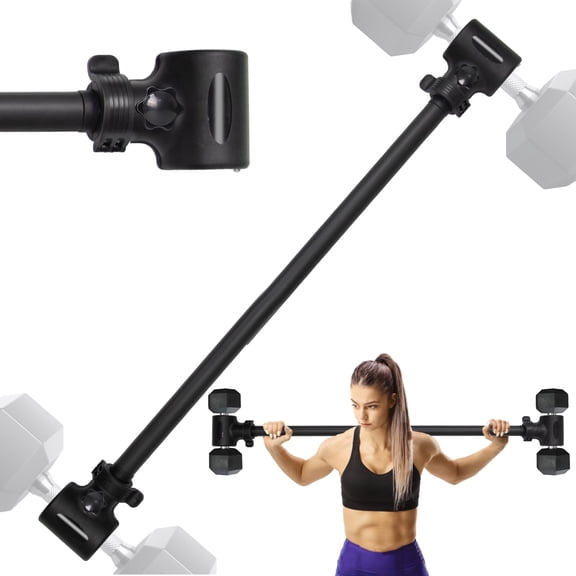 Upgraded Dumbbell Barbell Converter Bar - Transform Dumbbells Into Adjustable Weights Up To 200 Lbs Suitable For Home Gym Fitness